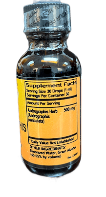 Betsy_s Basics Andropraphis Liquid Herbal Supplement Facts
