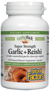 Natural Factors Super Strength Garlic + Reishi
