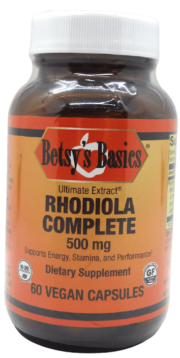 Betsy_s Basics Rhodiola Complete 500 mg Vegan Capsules