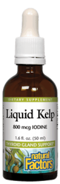 Natural Factors Liquid Kelp 800 mcg Iodine