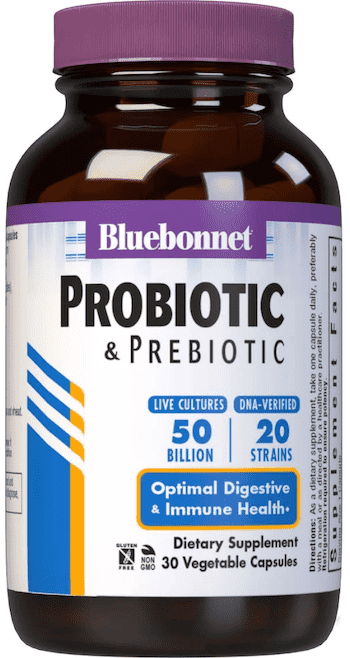 Bluebonnet Nutrition Probiotic and Prebiotic 50 Billion