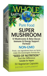 Natural Factors Whole Earth and Sea Pure Food Super Mushroom