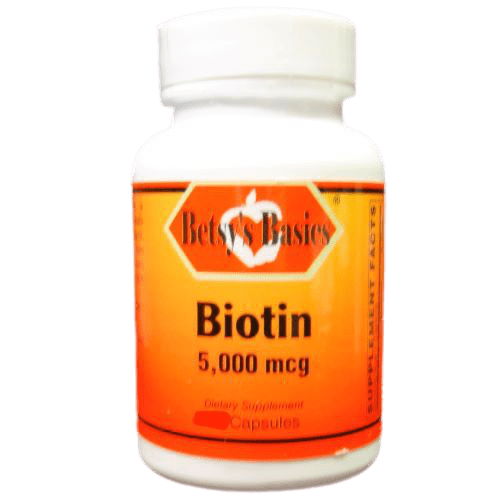 Biotin 5,000 mcg, 60 cap by Betsy's Basics