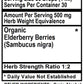 Elderberry Liquid Herbal Extract, oz