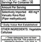 Betsy_s Basics Kava Powder Veggie Caps Supplement Facts