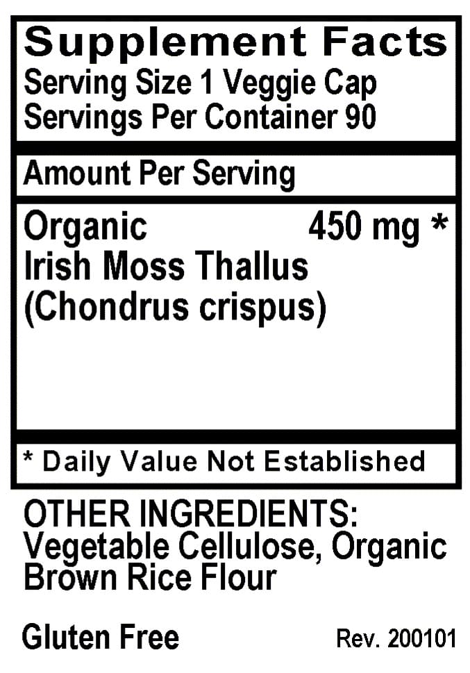 Betsy_s Basics Irish Moss Powder Veggie Caps