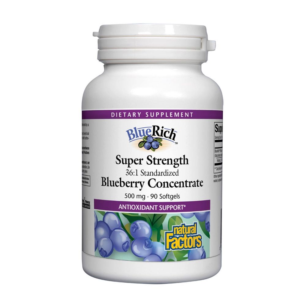 Natural Factors BlueRich Super Strength 500 mg