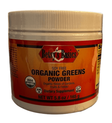 Betsy_s Basics Organic Greens Powder Soy Free
