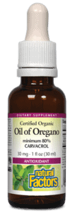 Natural Factors Certified Organic Oil of Oregano