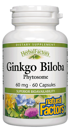 Natural Factors HerbalFactors® Ginkgo Biloba Phytosome 60 mg