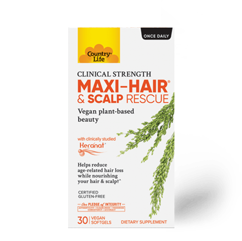 Country Life Clinical Strength Maxi-Hair and Scalp Rescue