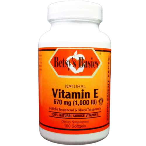 Betsy_s Basics Natural Vitamin E 1000 iu
