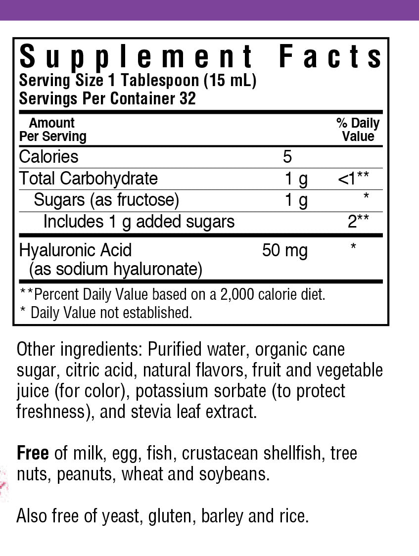Liquid Hyaluronic 50 mg, 16 oz