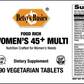 Betsy_s Basics Food Rich Women_s 45 Plus Multi Vegetarian Tablets Supplement Facts