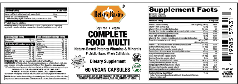 Betsy_s Basics Complete Foods Multi Label