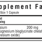 Bluebonnet Nutrition Buffered Chelated Magnesium Supplement Facts