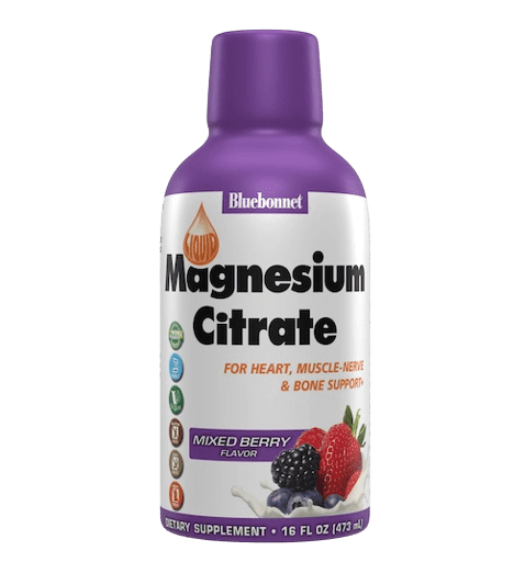 Bluebonnet Nutrition Liquid Magnesium Citrate Mixed Berry Flavor