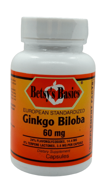 Betsy_s Basics European Standardized Ginkgo Biloba 60 mg