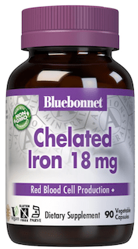 Bluebonnet Nutrition Chelated Iron 18 mg
