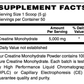 Betsy_s Basics Creatine Monohydrate Powder Supplement Facts