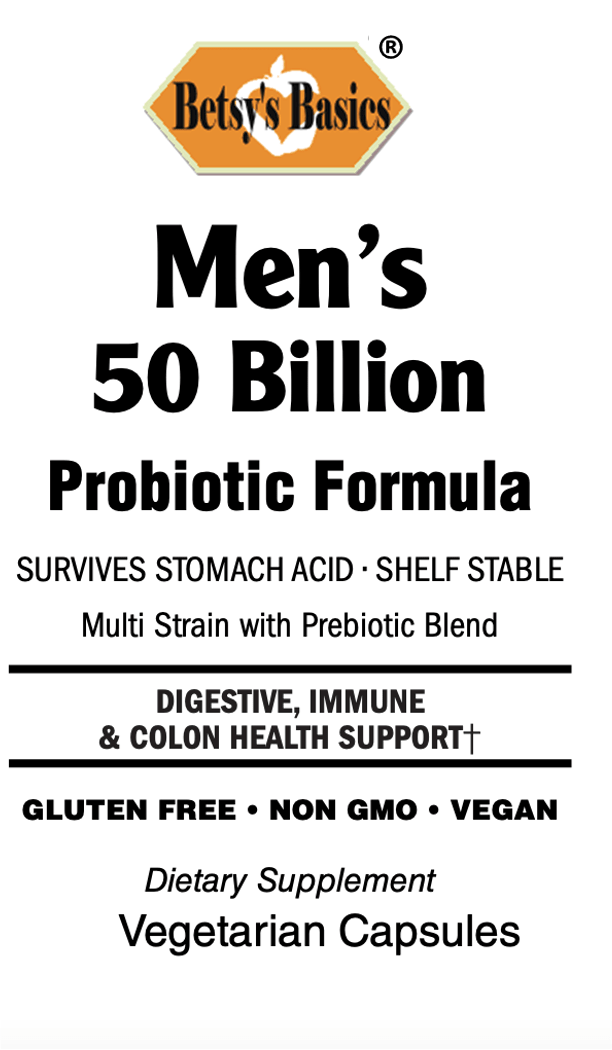Betsy_s Basics Men_s 50 Billion Probiotic Formula