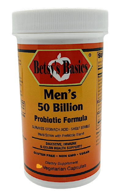 Betsy_s Basics Men_s 50 Billion Probiotic Formula