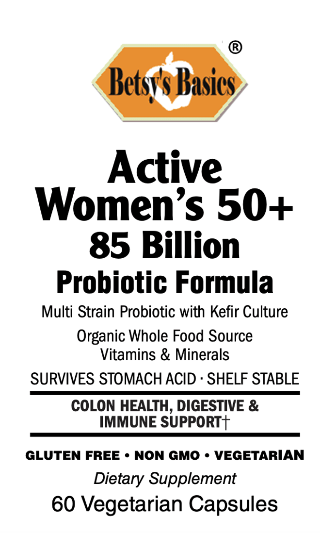Betsy_s Basics Active Women_s 50+ 85 Billion Probiotic Formula