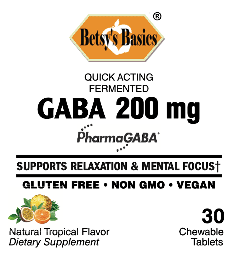 Betsy_s Basics Quick Acting Fermented GABA 200 mg