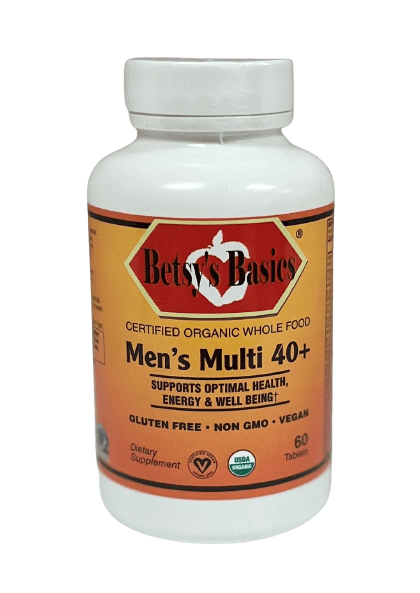 Betsy_s Basics Certified Organic Whole Food Men's Multi 40 Plus