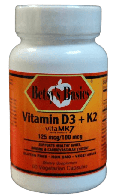 Betsy_s Basics Vitamin D3 125 mcg plus K2 100 mcg