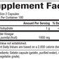 Natural Factors Apple Cider Vinegar 500 mg Supplement Facts