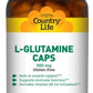 L-GLUTAMINE CAPS 500 MG 100 VCAP By Country Life