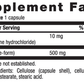 Country Life TAURINE 500 MG SUPPLEMENT FACTS