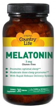MELATONIN 3 MG RAPID RELEASE 90 TAB By Country Life