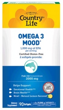 OMEGA-3 MOOD 90 SG By Country Life