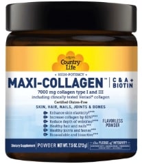 MAXI-COLLAGEN C&A + BIOTIN 7.5 OZ By Country Life