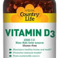 VITAMIN D3 2,500 I.U. 60 SG By Country Life