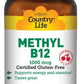 METHYL B-12 LOZENGES 1000 MCG 60 LOZ CHERRY FLAVOR By Country Life