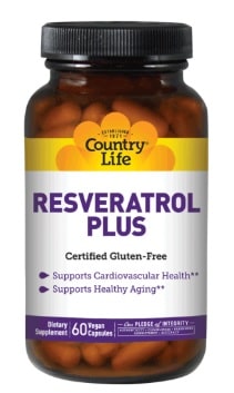 RESVERATROL PLUS By Country Life