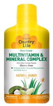 FOOD BASED LIQUID MULTIVITAMIN AND MINERAL COMPLEX 32OZ By Country Life