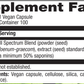 Betsy_s Basics Fenugreek 600 mg Supplement Facts