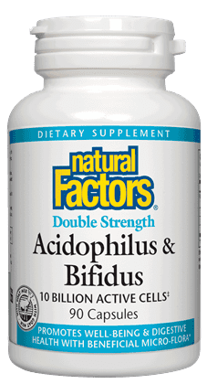 Natural Factors Acidophilus & Bifidus 10 Billion
