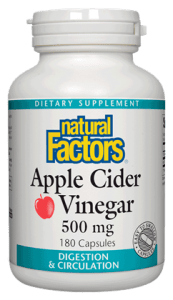 Natural Factors Apple Cider Vinegar 500 mg