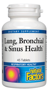 LUNG, BRONCHIAL & SINUS HEALTH 90 TAB BY NATURAL FACTORS 