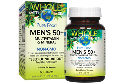 MEN'S 50+ MULTIVITAMIN & MINERAL 60 TAB BY NATURAL FACTORS 