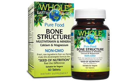 BONE STRUCTURE MULTIVITAMIN & MINERAL 60 TAB BY NATURAL FACTORS 