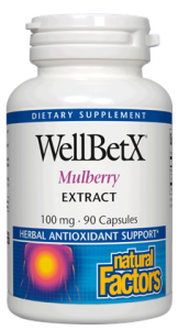 WELLBETX MULBERRY EXTRACT 100 MG 90 CAP BY NATURAL FACTORS 