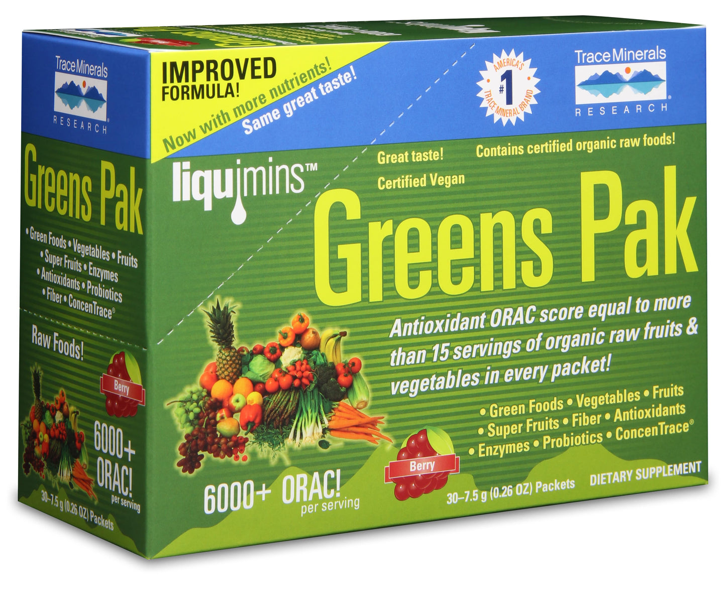 GREENS PAK 30 PACK BY TRACE MINERALS 