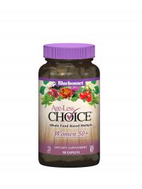 AGE-LESS CHOICE FOR WOMEN 50+ IRON FREE 90 CAPLET BY BLUEBONNET NUTRITION 
