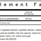 BLUEBONNET NUTRITION PANTOTHENIC ACID 250 MG SUPPLEMENT FACTS